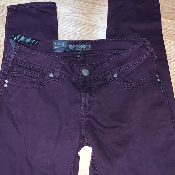 NWT Suki Skinny Silver Jeans - Picture 4 of 6